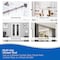 Kenney Mfg Twist & Fit No Tools Katrina Decorative Tension Shower Curtain Rod, 42-72in, Oil Rubbed Bronze KN911C/38HUS - alternate 8